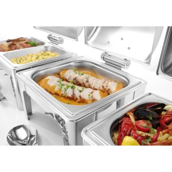  Podgrzewacz do potraw na pastę świeczki stal polerowana GN 1/1 - zdj. dodatkowe 2