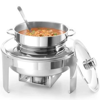  Podgrzewacz na pastę świeczki do zupy stal polerowana 10L - zdj. dodatkowe 9