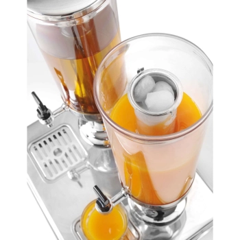  Dyspenser dozownik do soków napojów chłodzony podwójny 2 x 3L - zdj. dodatkowe 3