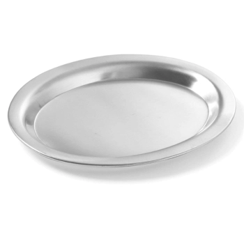  Taca do serwowania kawy stalowa owalna 26.5x19.5cm - zdj. dodatkowe 1