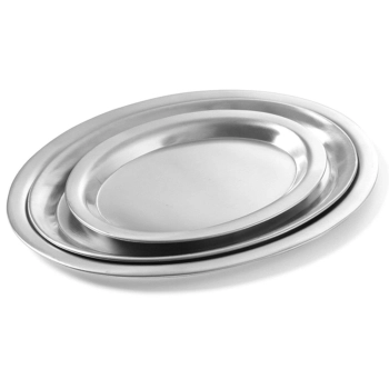  Taca do serwowania kawy stalowa owalna 26.5x19.5cm - zdj. dodatkowe 3