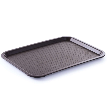  Taca z polipropylenu Fast Food 35x45cm - brązowa - zdj. dodatkowe 1