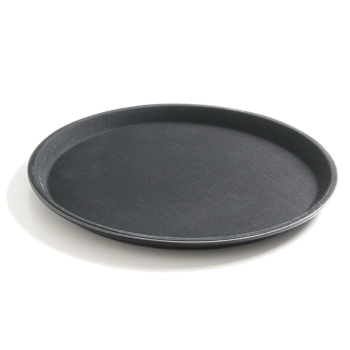  Taca kelnerska antypoślizgowa okrągła śr. 28cm - czarna - zdj. dodatkowe 3