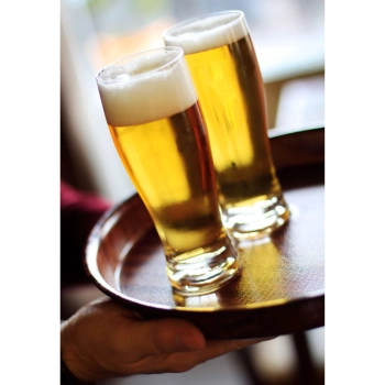  Taca kelnerska drewniana antypoślizgowa głęboka z rantem - okrągła śr. 42cm - zdj. dodatkowe 3