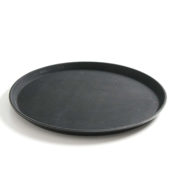 Taca kelnerska antypoślizgowa odporna okrągła śr. 28cm - czarna
