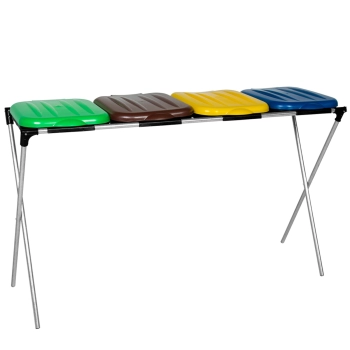  Stojak uchwyt na worki 120L na śmieci do segregacji - 4 rodzaje odpadków - zdj. dodatkowe 1