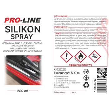  Silikon smar w sprayu do pielegnacji uszczelek PRO-LINE 500ml - zdj. dodatkowe 1