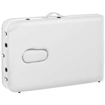  Przenośne składane łózko stół do masażu do 180kg Bordeux białe - zdj. dodatkowe 3