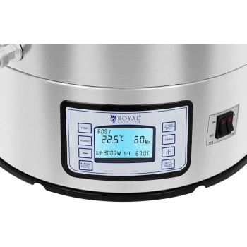  Kocioł warzelny zacierny do produkcji piwa stal nierdzewna 2500W LCD 60L - zdj. dodatkowe 2
