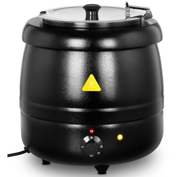  Elektryczny kociołek garnek do zupy 10 l czarny - zdj. dodatkowe 1