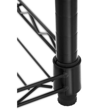  Regał druciany na ubrania do garderoby szatni 2 półki 2 wieszaki 120 x 45 x 180 cm do 200 kg - zdj. dodatkowe 3