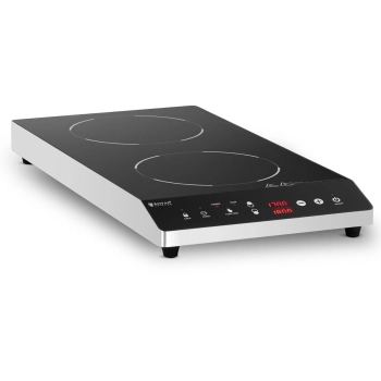  Kuchenka płyta indukcyjna nastawna 2 pola grzewcze śr. 26 cm LED 1800 W - zdj. dodatkowe 1