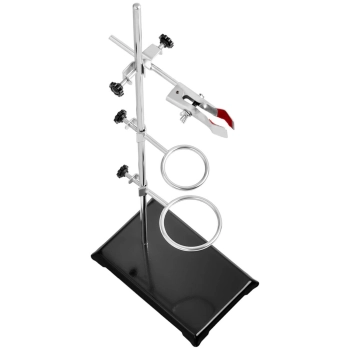  Statyw stojak laboratoryjny z wyposażeniem 1 uchwyt 2 pierścienie 50 mm 70 mm - zdj. dodatkowe 3