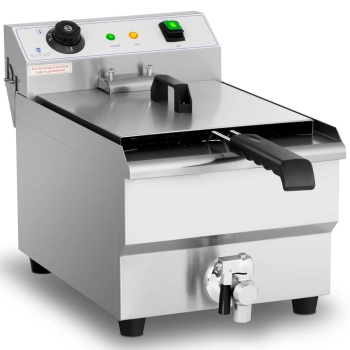  Frytownica elektryczna nastawna z kranem spustowym 230 V 3200 W 13 l - zdj. dodatkowe 1