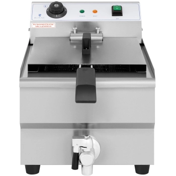  Frytownica elektryczna nastawna z kranem spustowym 230 V 3200 W 13 l - zdj. dodatkowe 2