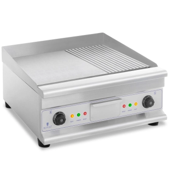  Grill płyta grillowa podwójna gładka ryflowana z szufladą na tłuszcz 230 V 2x 3200 W - zdj. dodatkowe 2