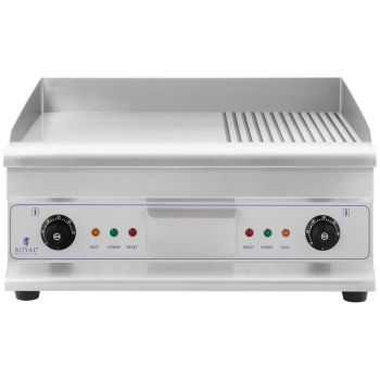  Grill płyta grillowa podwójna gładka ryflowana z szufladą na tłuszcz 230 V 2x 3200 W - zdj. dodatkowe 3