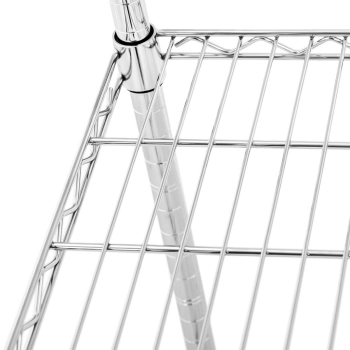  Regał warsztatowy chromowany 4 półki ażurowe do 1 t 1000 kg 120x45x180 cm - zdj. dodatkowe 2