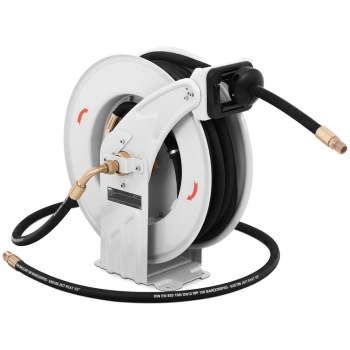  Wąż przewód pneumatyczny ciśnieniowy gumowy zwijany na bębnie 160 bar 15 m + 2 m - zdj. dodatkowe 1