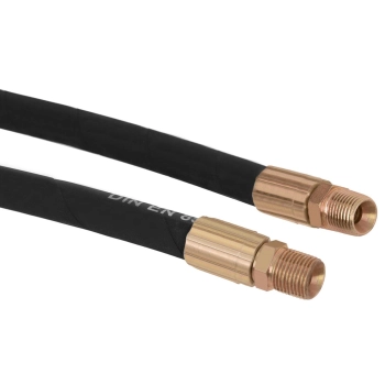  Wąż przewód pneumatyczny ciśnieniowy gumowy zwijany na bębnie 160 bar 15 m + 2 m - zdj. dodatkowe 3