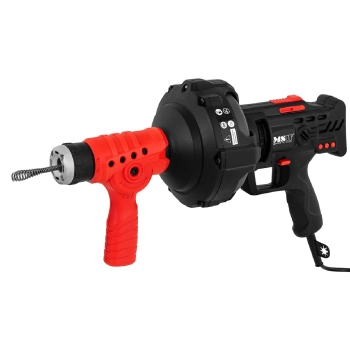  Przepychacz spirala żmijka bębnowa elektryczna do udrażniania rur odpływów 240 W dł. 7.5 m śr. 15 mm - zdj. dodatkowe 1