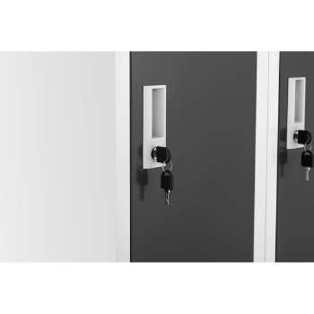  Szafa skrytkowa ze schowkami socjalna metalowa do szatni 6 skrytek na klucz - zdj. dodatkowe 3