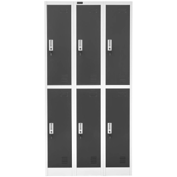 Szafa skrytkowa ze schowkami socjalna metalowa do szatni 6 skrytek na klucz - zdj. dodatkowe 5