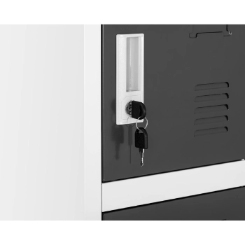  Szafa skrytkowa ze schowkami socjalna metalowa do szatni 18 skrytek na klucz - zdj. dodatkowe 3