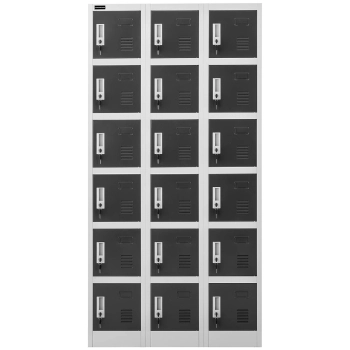  Szafa skrytkowa ze schowkami socjalna metalowa do szatni 18 skrytek na klucz - zdj. dodatkowe 5