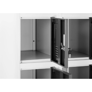  Szafa skrytkowa ze schowkami socjalna metalowa do szatni 15 skrytek na klucz - zdj. dodatkowe 2