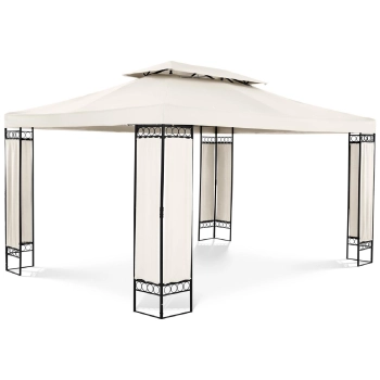  Pawilon ogrodowy altana namiot składany 3 x 4 x 2.6 m kremowy - zdj. dodatkowe 1