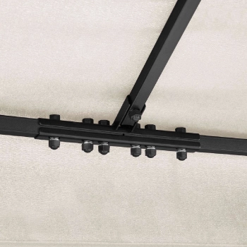  Pawilon ogrodowy altana namiot składany 3 x 4 x 2.6 m kremowy - zdj. dodatkowe 4