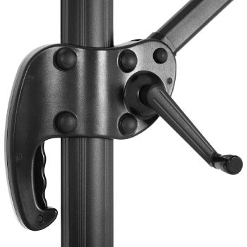  Parasol ogrodowy boczny na wysięgniku kwadratowy 250 x 250 cm czerwony - zdj. dodatkowe 9