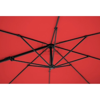 Parasol ogrodowy boczny na wysięgniku kwadratowy 250 x 250 cm czerwony - zdj. dodatkowe 8