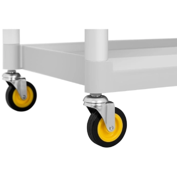  Wózek serwisowy hotelowy do sprzątania 2 plastikowe pojemniki do 150 kg - zdj. dodatkowe 3