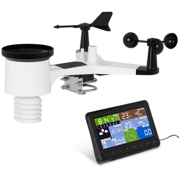  Bezprzewodowa stacja meteorologiczna pogodowa solarna LCD WiFi 100m - zdj. dodatkowe 1