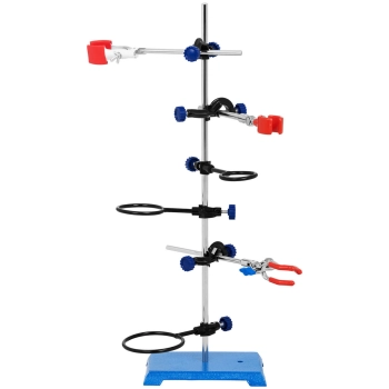  Statyw stojak laboratoryjny z wyposażeniem 3 pierścienie 3 uchwyty - zdj. dodatkowe 3