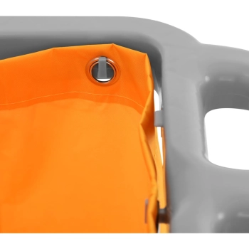  Wózek serwisowy z półkami uchwytem na mopa i torbą na pranie + pokrywa - zdj. dodatkowe 4