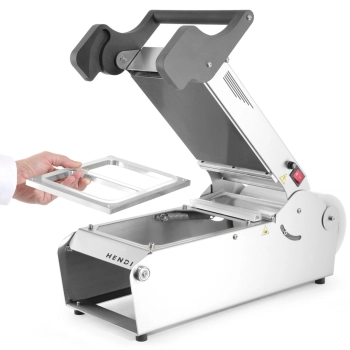  Zgrzewarka do pojemników tacek obiadowych na wynos + matryca 700 W - Hendi 976722 - zdj. dodatkowe 9