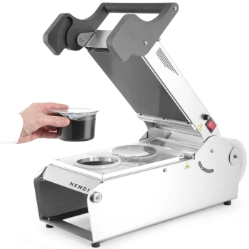  Zgrzewarka do pojemników tacek obiadowych na wynos + matryca 700 W - Hendi 976722 - zdj. dodatkowe 8