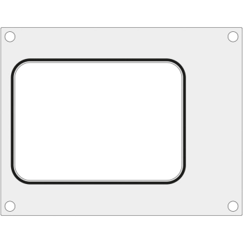 Matryca forma do zgrzewarki Hendi na tackę bez podziału 187x137 mm - Hendi 805664