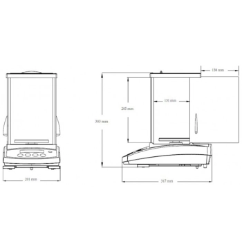  Waga laboratoryjna apteczna z legalizacją M precyzyjna LCD PR 220g / 1mg - OHAUS PR223M - zdj. dodatkowe 6