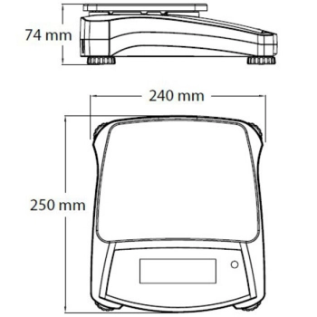  Waga laboratoryjna techniczna szybka dokładna NAVIGATOR NVT 6200g / 0.1g - OHAUS NVT6201 - zdj. dodatkowe 8