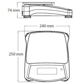  Waga techniczna stołowa precyzyjna profesjonalna NAVIGATOR NVT 6200g / 1g - OHAUS NVT6200 - zdj. dodatkowe 4