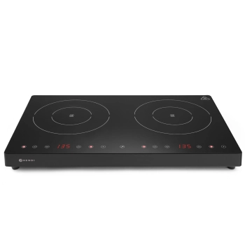 Kuchenka indukcyjna nastawna z panelem dotykowym 2 pola grzewcze Black Line śr. 22 cm 3500 W - Hendi 239414 - zdj. dodatkowe 1