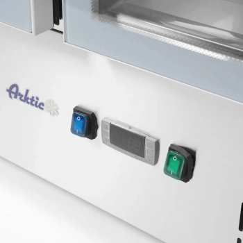  Stół chłodniczy sałatkowy 2-drzwiowy przeszklony z pokrywą na 2x GN1/1 3x GN1/6 247 l - Hendi 236246 - zdj. dodatkowe 4