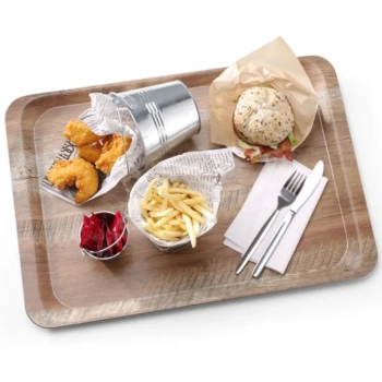  Taca do serwowania laminowana drewno 430 x 330 mm - Hendi 508879 - zdj. dodatkowe 5