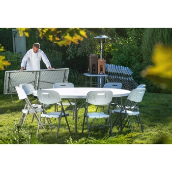  Stół cateringowy okrągły składany do 250 kg śr. 1500 x 740 mm - Hendi 810996 - zdj. dodatkowe 2