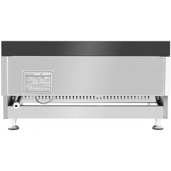  Grill gazowy podwójny gładki nastawny nierdzewny na gaz ziemny 2x 3.1 kW 0.02 bar 60 x 40 cm - zdj. dodatkowe 4