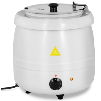  Kociołek termos na zupę elektryczny ze stali nierdzewnej cool-touch 400 W 10 l 35-80C biały - zdj. dodatkowe 1